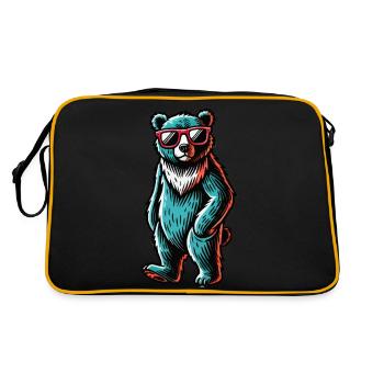 Ours cool - Sac Retro - noir/or - Dos