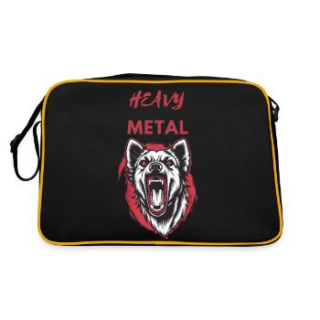 Loup de métal lourd - Sac Retro - noir/or - Dos