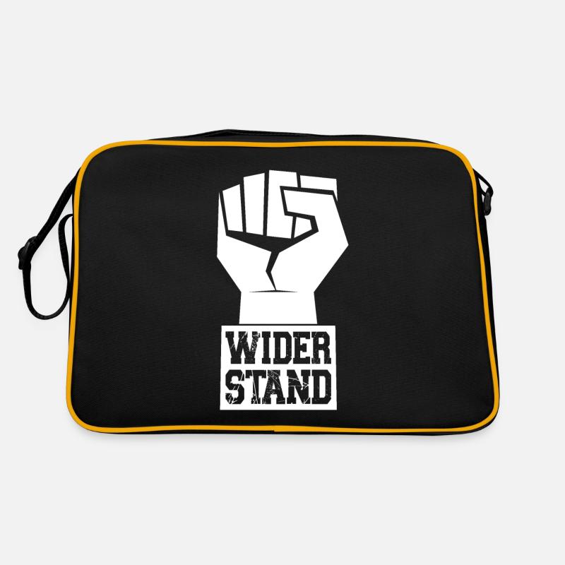 WIDERSTAND WIRD SIND DAS VOLK Retro Tasche