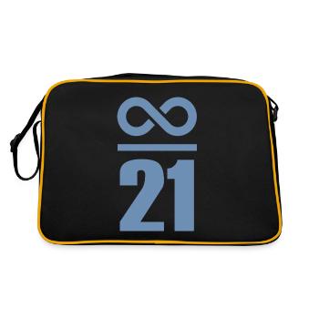 Infinite by 21 million Bitcoin - Retro Bag - black/gold - Back