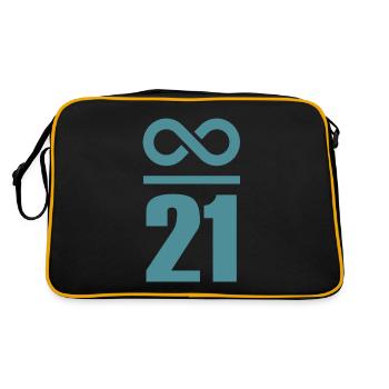 Infinite by 21 million Bitcoin - Retro Bag - black/gold - Back