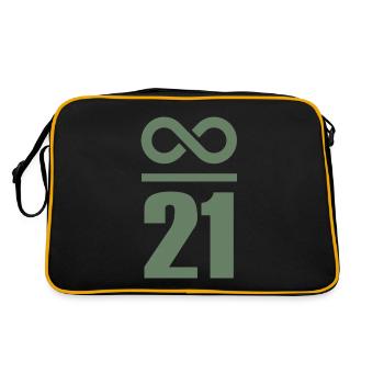 Infinite by 21 million Bitcoin - Retro Bag - black/gold - Back