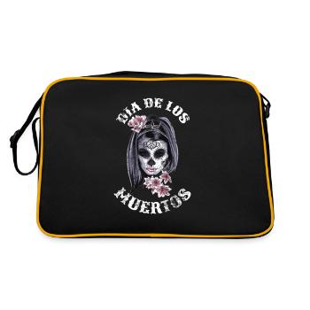 Masque Dia de los Muertos crâne La Catrina - Sac Retro - noir/or - Dos