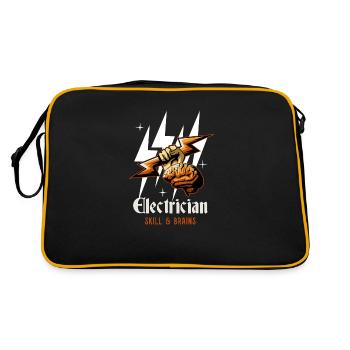 Electricien Ouvrier Artisans Hobby Circuits - Sac Retro - noir/or - Dos