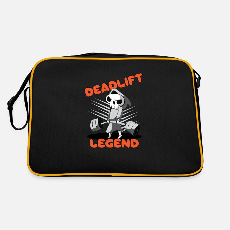 Deadlift Legend Workout Powerlifting-Training im Retro Tasche