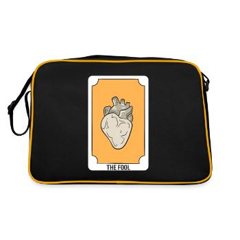 The Fool Tarotist - Retro Tasche - Schwarz/Gold - Hinten