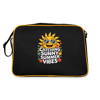 Moments d’été ensoleillés Vibrations Soleil d’été - Sac Retro - noir/or - Dos