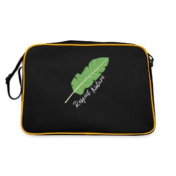 nature conservation des plantes cadeau floral trendy - Sac Retro - noir/or - Dos
