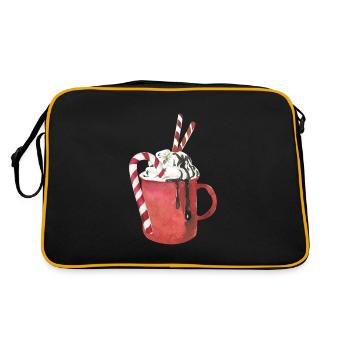 Chocolat chaud et guimauves - Sac Retro - noir/or - Dos