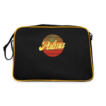 Palma de mallorca - Retro Tasche - Schwarz/Gold - Hinten