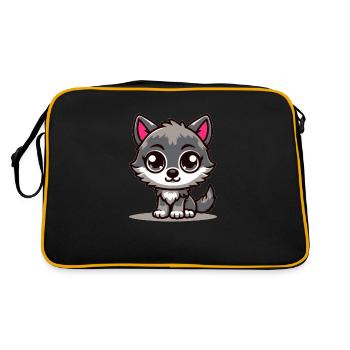 Bébé loup - Sac Retro - noir/or - Dos