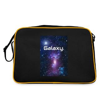 Galaxy Word Universe Stars Milky Way Gift - Retro Bag - black/gold - Back