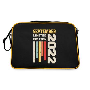 September 2022 Geburtstagsgeschenk September 2022 - Retro Tasche - Schwarz/Gold - Hinten