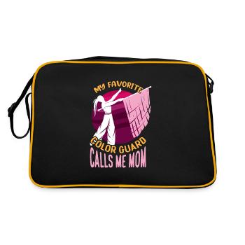 Mon garde de couleur préféré m’appelle maman Flag Flipping - Sac Retro - noir/or - Dos