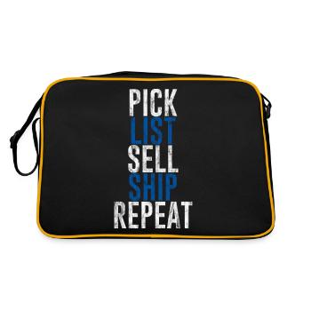 Pick List Sell Ship Repeat 4 - Retro Bag - black/gold - Back