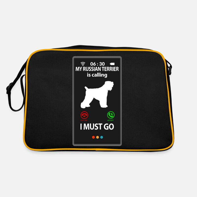 Black Russian Terrier Dictons drôles Sac Retro