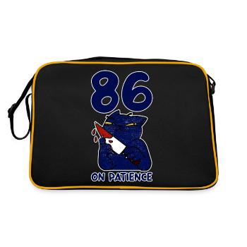 86 On Patience 4 - Retro Tasche - Schwarz/Gold - Hinten