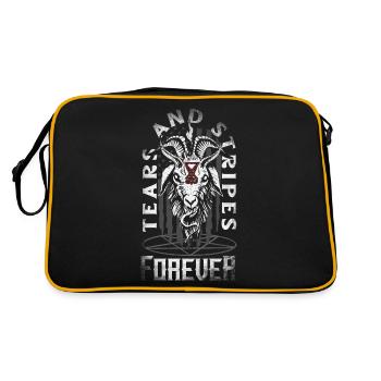 Emoticon Emo Tears and Stripes Forever Emocore - Retro Bag - black/gold - Back