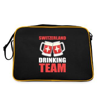 Switzerland Swiss Swiss German - Retro Bag - black/gold - Back