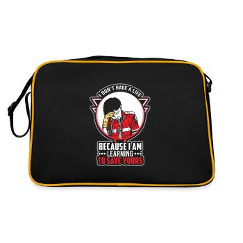 Médecin du service médical d'urgence paramédical - Sac Retro - noir/or - Dos