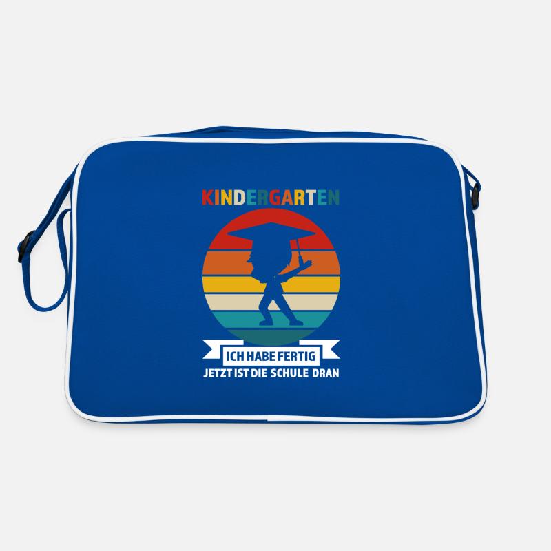 Kindergarten Abschluss Kindergartenkind Geschenk Retro Tasche