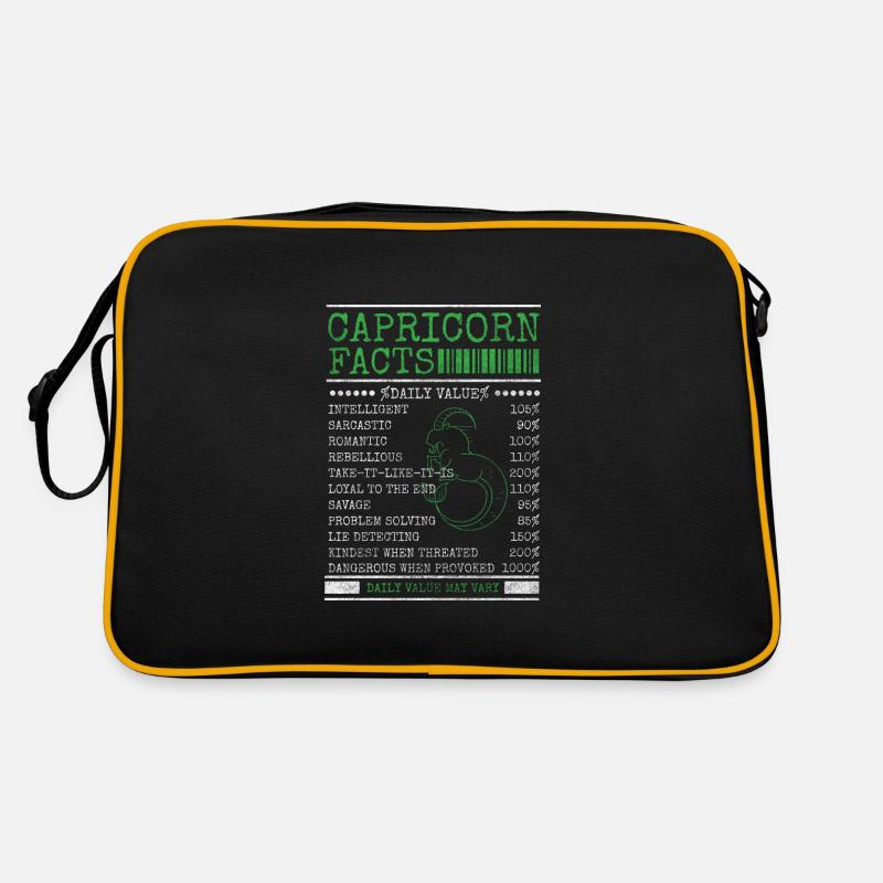 Capricorne Anniversaire Sac Retro