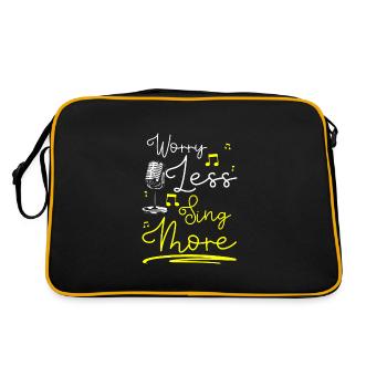 Musician Art - Retro Bag - black/gold - Back