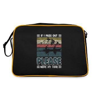 Rowing Machine Rowing Water Power - Retro Bag - black/gold - Back