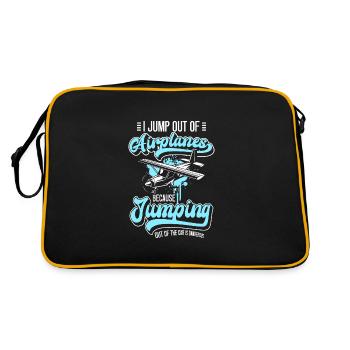 Parachutiste Adrénaline Vol Base Jump - Sac Retro - noir/or - Dos