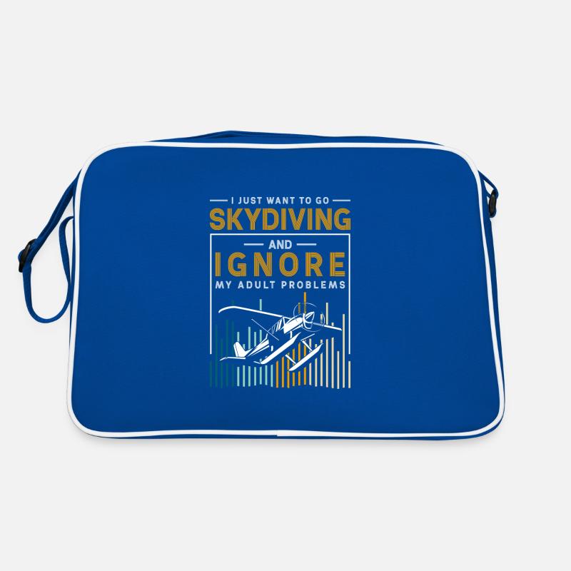 Skydiving, Adrenaline, Flying, Paragliding Retro Bag
