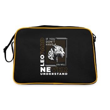 Prédateur guépard d’Afrique - Sac Retro - noir/or - Dos