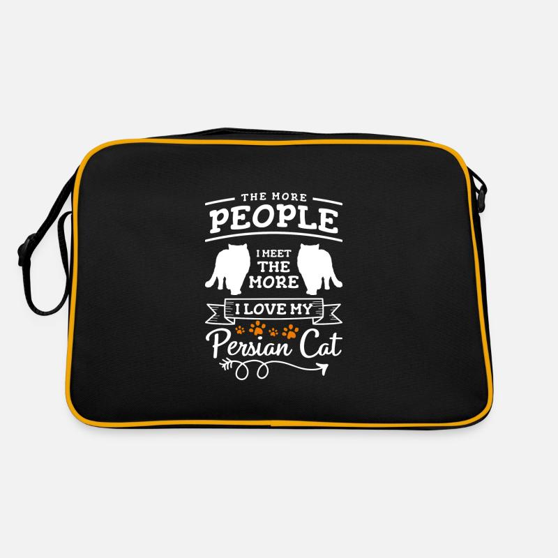 Perser Katze Katzendame Chefin Retro Tasche