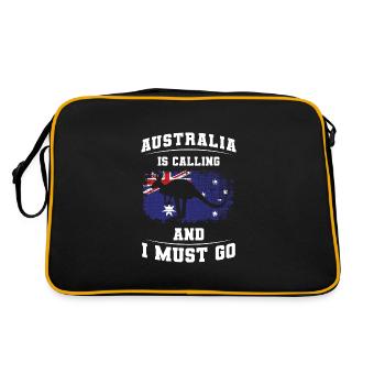 Outback Kangaroo Metropolis - Retro Bag - black/gold - Back