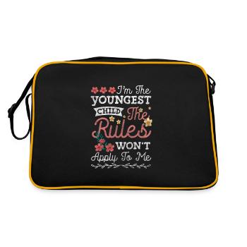 Frère ou sœur Amour Caractère - Sac Retro - noir/or - Dos