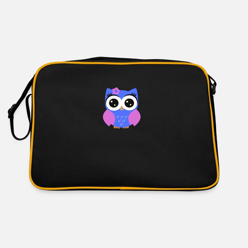 Owl Puple - Retro Bag - black/gold