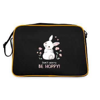 Ne vous inquiétez pas soyez Hobby Lapin Lapin Lapin Lapin - Sac Retro - noir/or - Dos