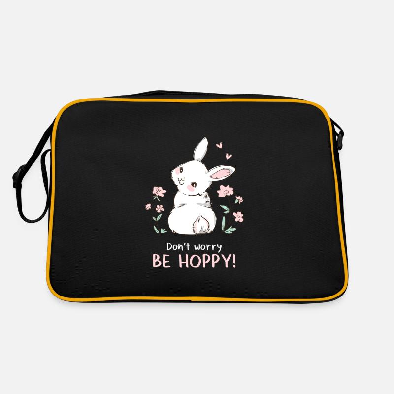 Don't Worry Be Hobby Rabbit Rabbit Retro Bag