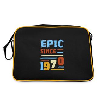 1970 - Retro Tasche - Schwarz/Gold - Hinten