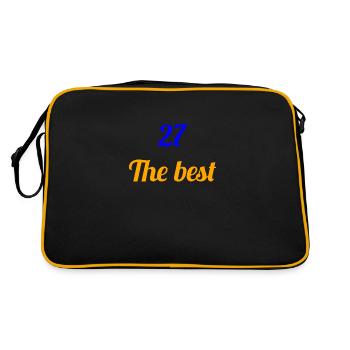 27 THE BEST - Quote department of Eure - Retro Bag - black/gold - Back