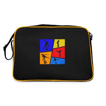 Monocycle vintage - Sac Retro - noir/or - Dos