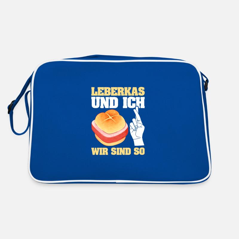 Leberkas und ich wir sind so Fleischkäse Retro Tasche