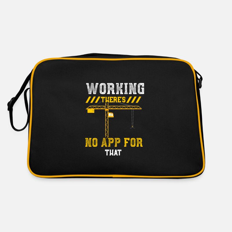 Working There's No App For That Retro Tasche