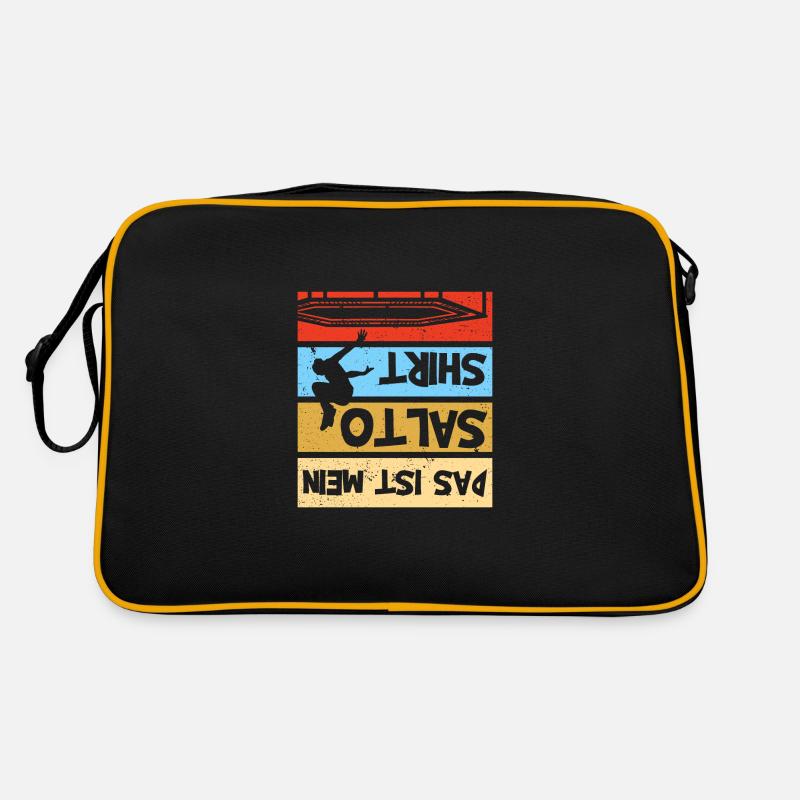 Salto Trampolinspringer Trampolin Retro Tasche
