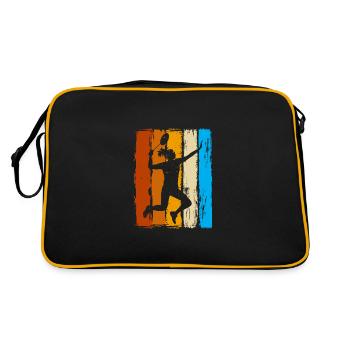 Badminton Badminton Joueur de badminton - Sac Retro - noir/or - Dos