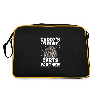 Le futur partenaire de fléchettes de papa fléchettes joueur de fléchettes - Sac Retro - noir/or - Dos