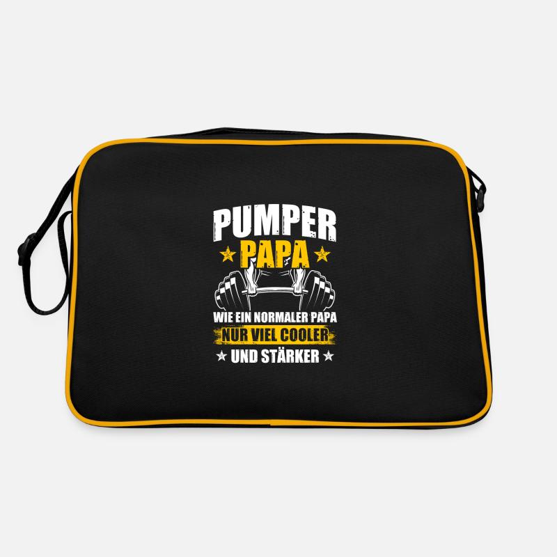 Pumper Papa Musculation Bodybuilder Musculation Sac Retro