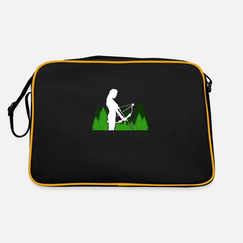 Pfeil und Bogen Bogenschießen Bogenschütze Retro Tasche