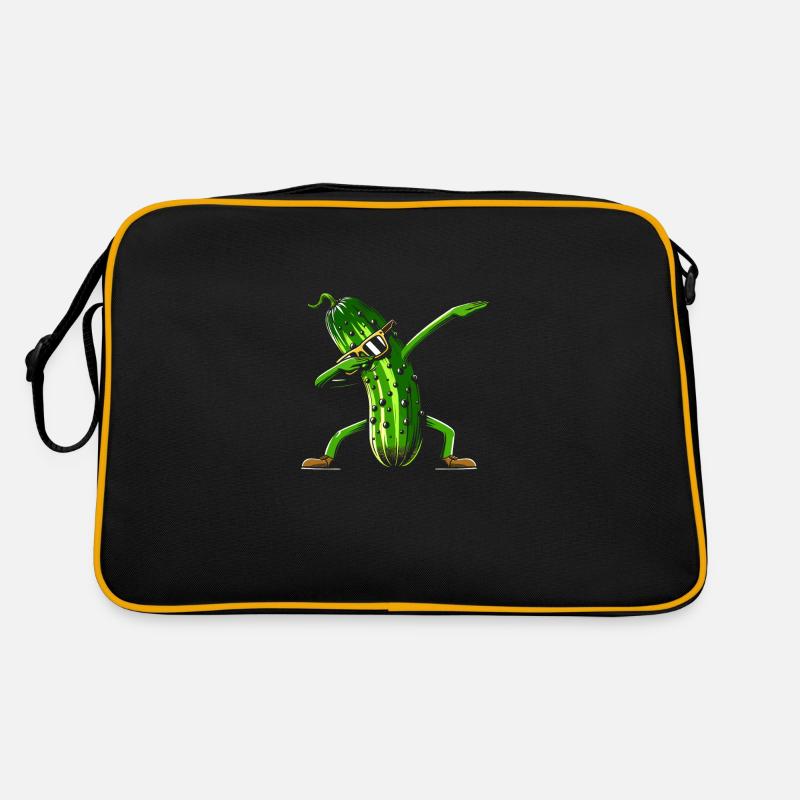 Funny cucumber dabbing pickle cucumber lover Retro Bag