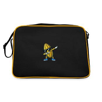 Corn on the cob dabbing corn - Retro Bag - black/gold - Back