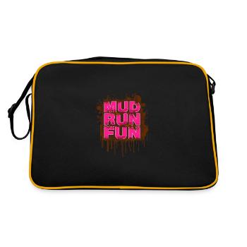 Mud Run Mud Run Muddy Race Mud run fun - Retro Bag - black/gold - Back